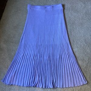 NWT Scoop Womens Size 4 Sheer Knit Pleated Skirt Baby Lavendar